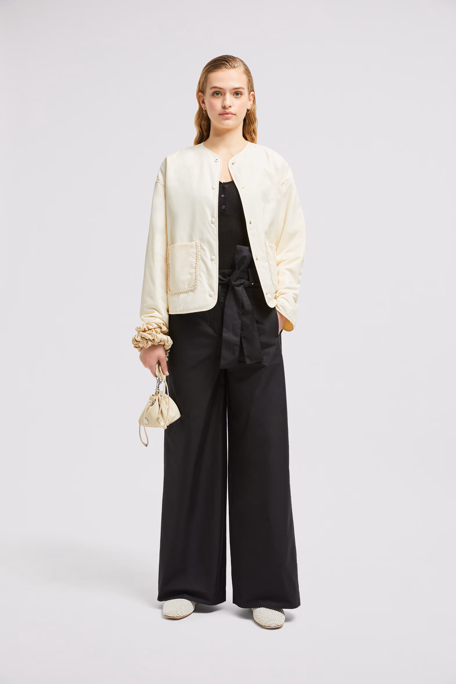 Pantalones con cinturón Mujer Negro Moncler 0